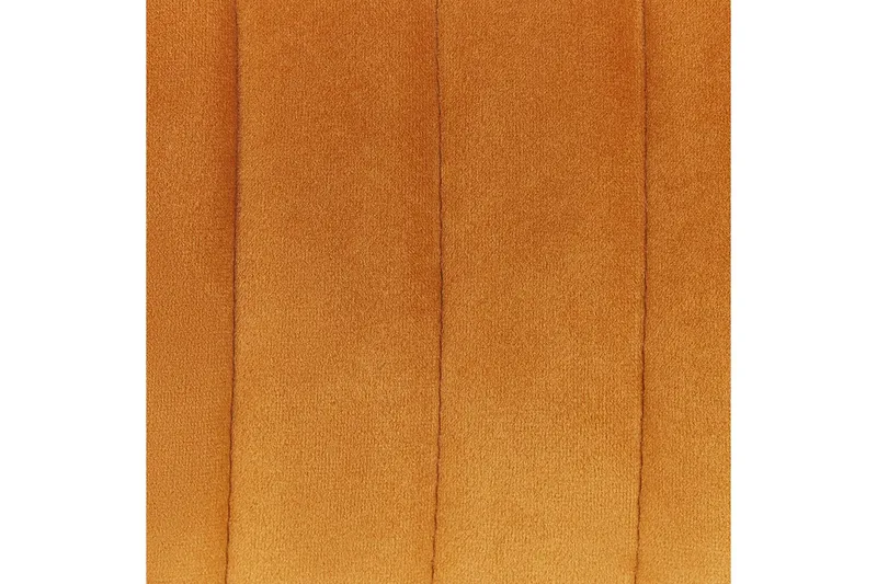 Sett med 2 spisestuestoler Sanilac - Oransje, svart - Møbler - Stoler & lenestoler - Spisestuestoler & kjøkkenstoler