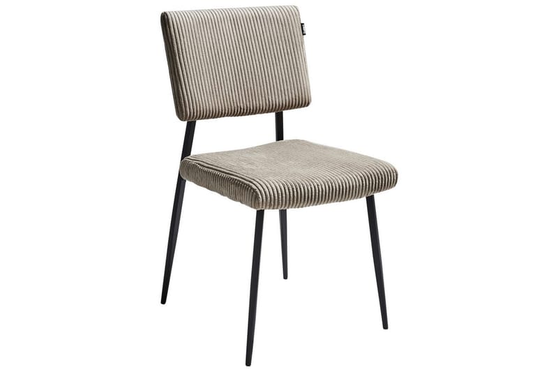 Sett med 2 spisestuestoler Sturgis - Beige, svart - Møbler - Stoler & lenestoler - Spisestuestoler & kjøkkenstoler