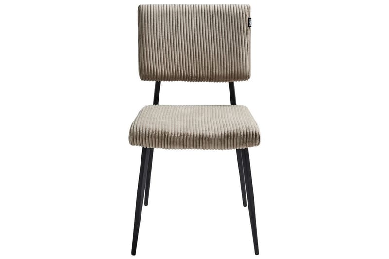 Sett med 2 spisestuestoler Sturgis - Beige, svart - Møbler - Stoler & lenestoler - Spisestuestoler & kjøkkenstoler
