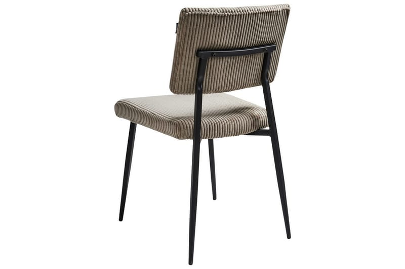 Sett med 2 spisestuestoler Sturgis - Beige, svart - Møbler - Stoler & lenestoler - Spisestuestoler & kjøkkenstoler