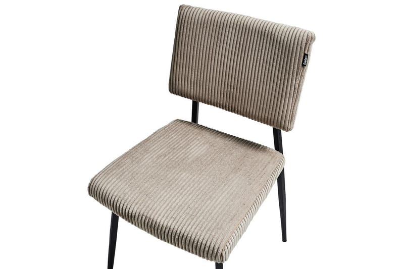 Sett med 2 spisestuestoler Sturgis - Beige, svart - Møbler - Stoler & lenestoler - Spisestuestoler & kjøkkenstoler