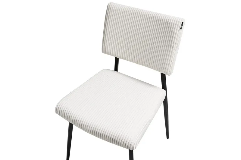 Sett med 2 spisestuestoler Sturgis - Hvit, Svart - Møbler - Stoler & lenestoler - Spisestuestoler & kjøkkenstoler