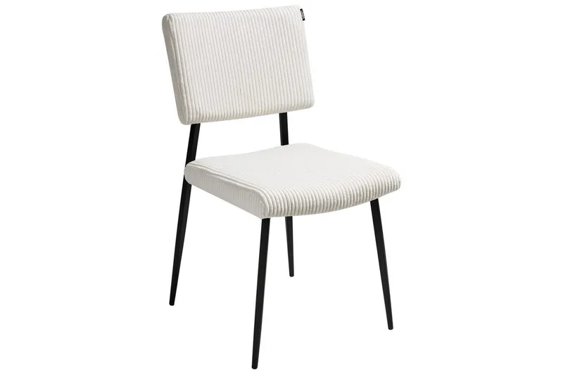 Sett med 2 spisestuestoler Sturgis - Hvit, Svart - Møbler - Stoler & lenestoler - Spisestuestoler & kjøkkenstoler