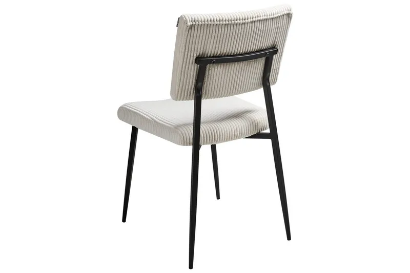 Sett med 2 spisestuestoler Sturgis - Hvit, Svart - Møbler - Stoler & lenestoler - Spisestuestoler & kjøkkenstoler
