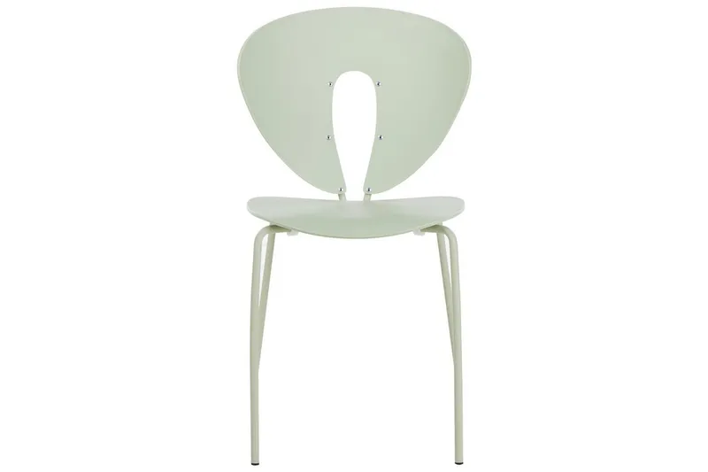 Sett med 2 spisestuestoler Tracy - Grønn, sølv - Møbler - Stoler & lenestoler - Spisestuestoler & kjøkkenstoler