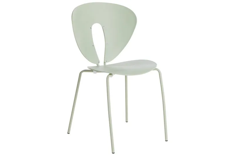 Sett med 2 spisestuestoler Tracy - Grønn, sølv - Møbler - Stoler & lenestoler - Spisestuestoler & kjøkkenstoler