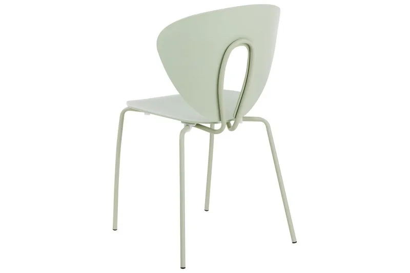 Sett med 2 spisestuestoler Tracy - Grønn, sølv - Møbler - Stoler & lenestoler - Spisestuestoler & kjøkkenstoler