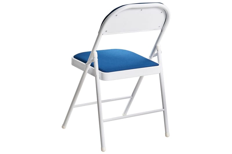 Sett med 4 klappstoler Sparks - Blå, Hvit - Møbler - Stoler & lenestoler - Klappstol & stablingsbare stoler