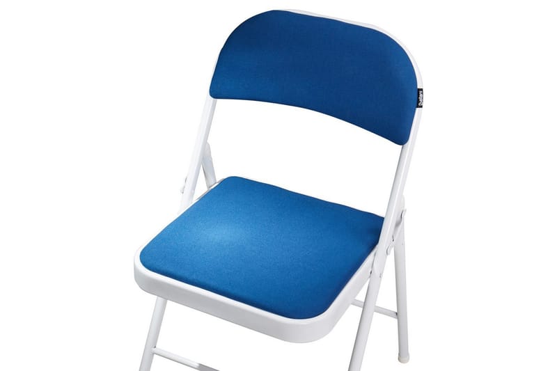 Sett med 4 klappstoler Sparks - Blå, Hvit - Møbler - Stoler & lenestoler - Klappstol & stablingsbare stoler