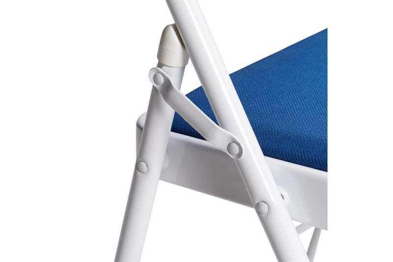 Sett med 4 klappstoler Sparks - Blå, Hvit - Møbler - Stoler & lenestoler - Klappstol & stablingsbare stoler