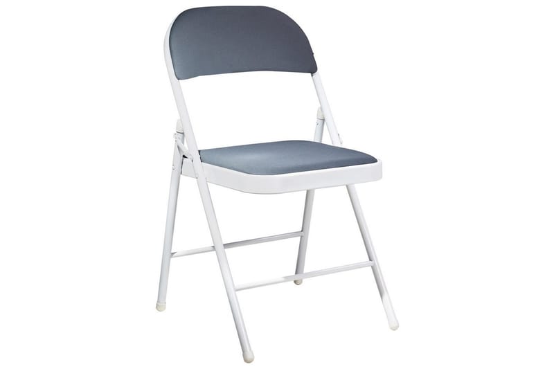 Sett med 4 klappstoler Sparks - Grå, hvit - Møbler - Stoler & lenestoler - Klappstol & stablingsbare stoler