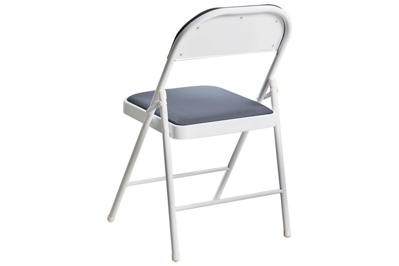 Sett med 4 klappstoler Sparks - Grå, hvit - Møbler - Stoler & lenestoler - Klappstol & stablingsbare stoler