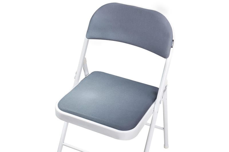 Sett med 4 klappstoler Sparks - Grå, hvit - Møbler - Stoler & lenestoler - Klappstol & stablingsbare stoler