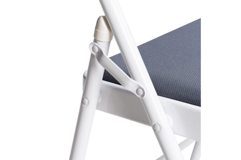 Sett med 4 klappstoler Sparks - Grå, hvit - Møbler - Stoler & lenestoler - Klappstol & stablingsbare stoler