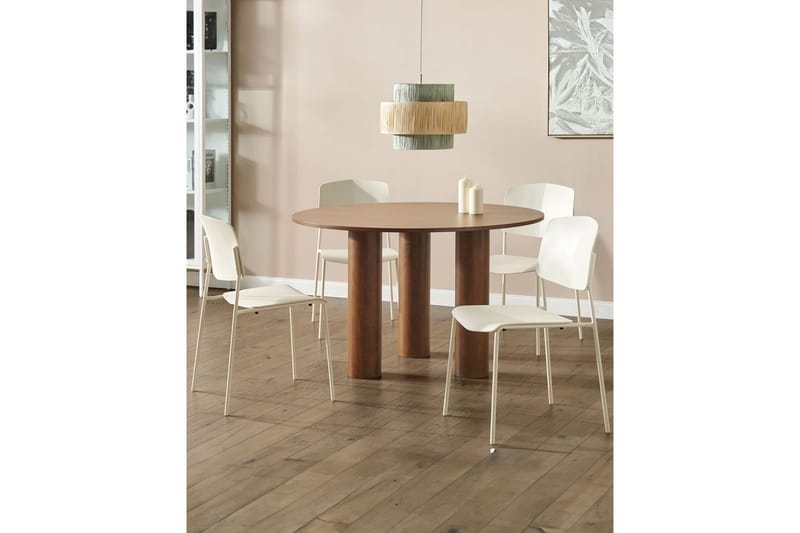 Sett med 4 spisestoler Astoria - Beige - Møbler - Stoler & lenestoler - Spisestuestoler & kjøkkenstoler