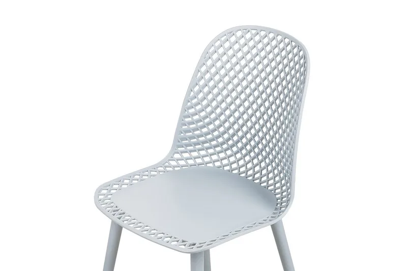 Sett med 4 spisestoler Emory - Blå - Møbler - Stoler & lenestoler - Spisestuestoler & kjøkkenstoler