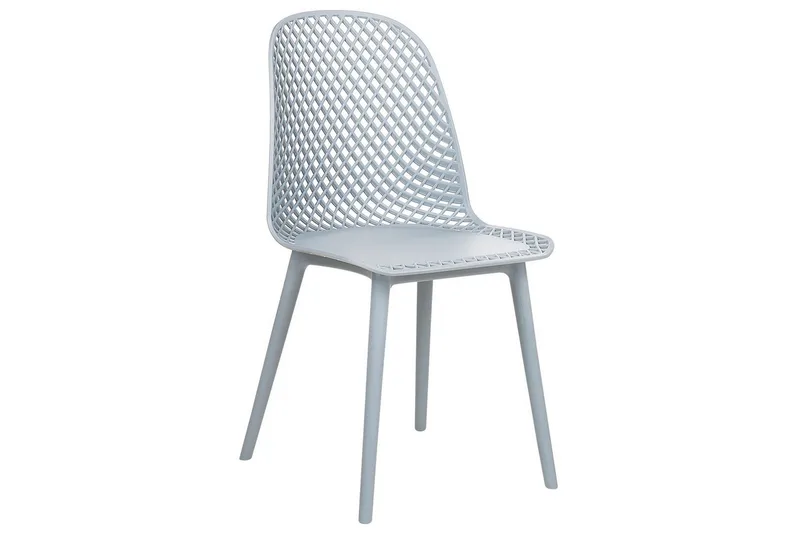 Sett med 4 spisestoler Emory - Blå - Møbler - Stoler & lenestoler - Spisestuestoler & kjøkkenstoler