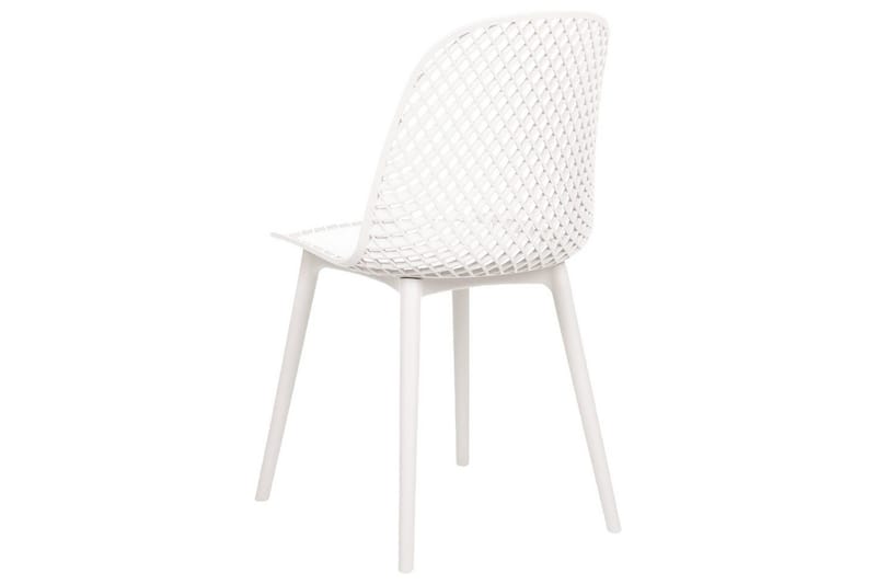 Sett med 4 spisestoler Emory - Hvit - Møbler - Stoler & lenestoler - Spisestuestoler & kjøkkenstoler
