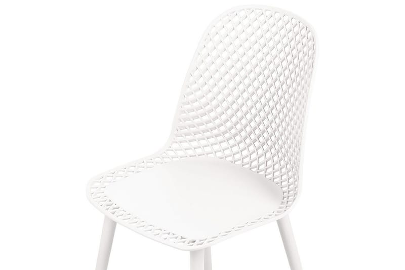 Sett med 4 spisestoler Emory - Hvit - Møbler - Stoler & lenestoler - Spisestuestoler & kjøkkenstoler