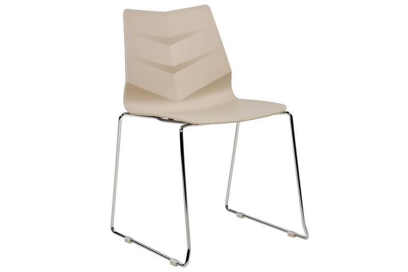 Sett med 4 spisestoler Hartley - Beige, Sølv - Møbler - Stoler & lenestoler - Spisestuestoler & kjøkkenstoler