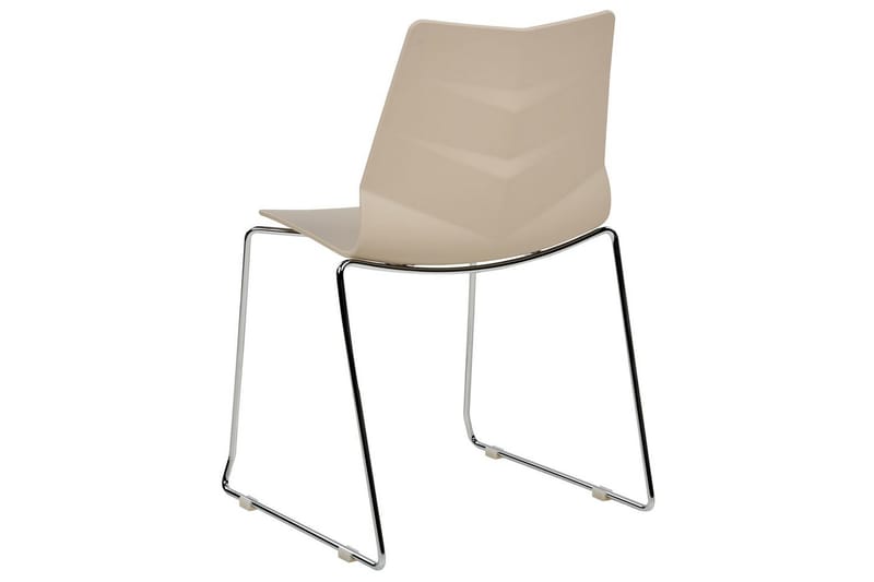 Sett med 4 spisestoler Hartley - Beige, Sølv - Møbler - Stoler & lenestoler - Spisestuestoler & kjøkkenstoler