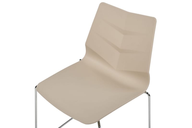 Sett med 4 spisestoler Hartley - Beige, Sølv - Møbler - Stoler & lenestoler - Spisestuestoler & kjøkkenstoler