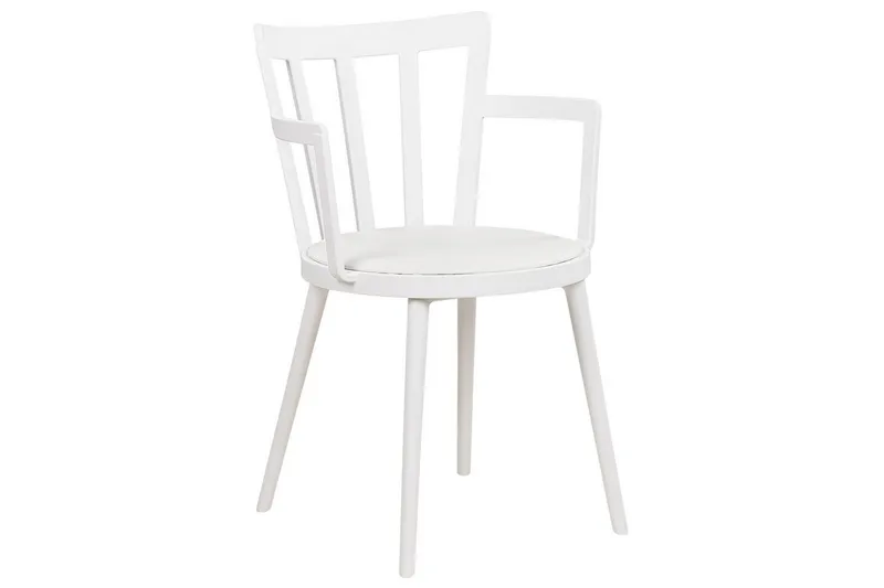 Sett med 4 spisestoler Morill - Hvit - Møbler - Stoler & lenestoler - Spisestuestoler & kjøkkenstoler
