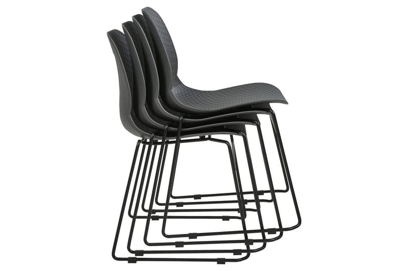 Sett med 4 spisestoler Panora - Grå - Møbler - Stoler & lenestoler - Spisestuestoler & kjøkkenstoler