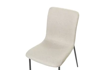 Sett med 4 spisestuestoler Glendive - Beige, svart - Møbler - Stoler & lenestoler - Spisestuestoler & kjøkkenstoler