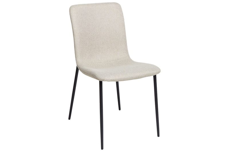 Sett med 4 spisestuestoler Glendive - Beige, svart - Møbler - Stoler & lenestoler - Spisestuestoler & kjøkkenstoler
