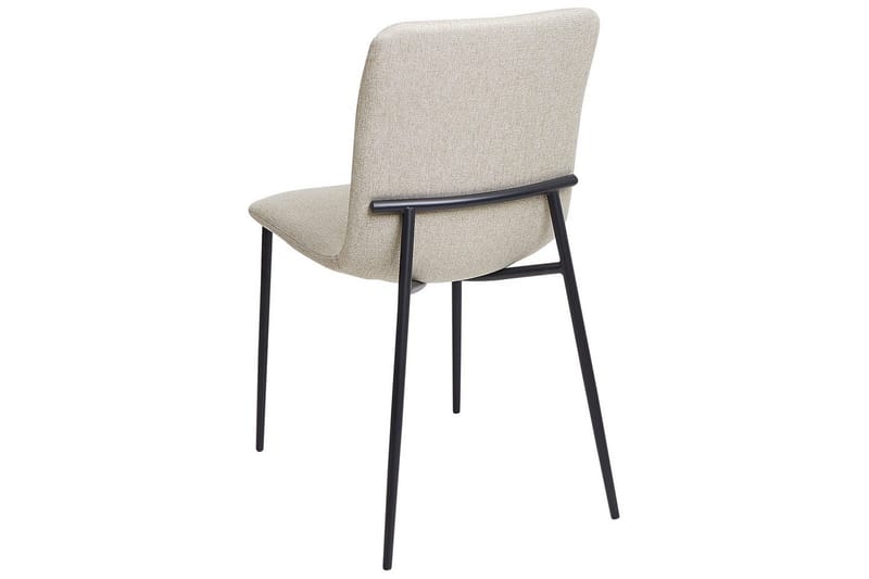 Sett med 4 spisestuestoler Glendive - Beige, svart - Møbler - Stoler & lenestoler - Spisestuestoler & kjøkkenstoler