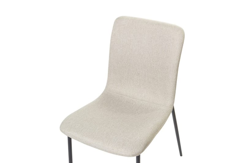 Sett med 4 spisestuestoler Glendive - Beige, svart - Møbler - Stoler & lenestoler - Spisestuestoler & kjøkkenstoler