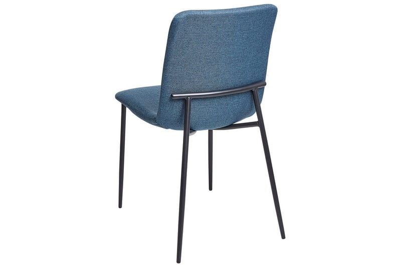 Sett med 4 spisestuestoler Glendive - Mørk blå, svart - Møbler - Stoler & lenestoler - Spisestuestoler & kjøkkenstoler