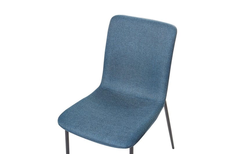 Sett med 4 spisestuestoler Glendive - Mørk blå, svart - Møbler - Stoler & lenestoler - Spisestuestoler & kjøkkenstoler