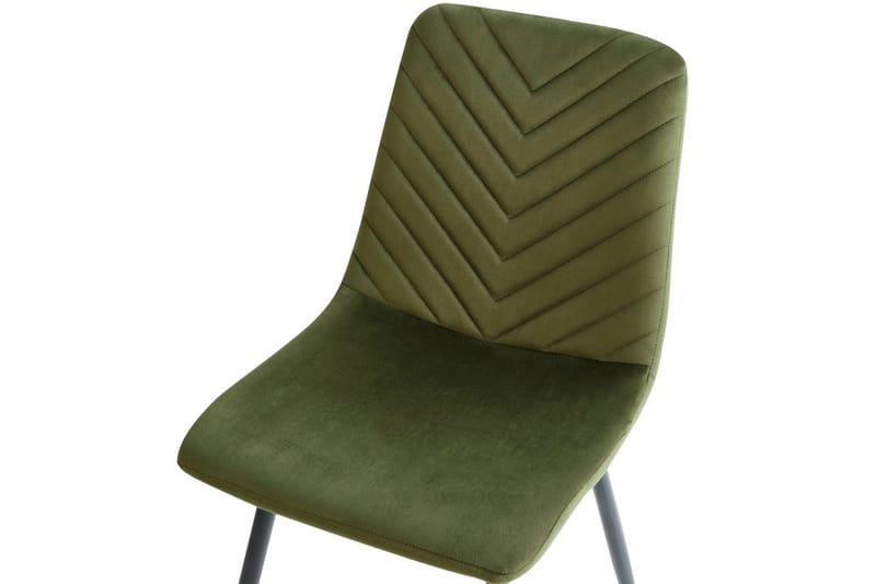 Sett med 4 spisestuestoler Havre - Grønn, Svart, Grønn, svart - Møbler - Stoler & lenestoler - Spisestuestoler & kjøkkenstoler