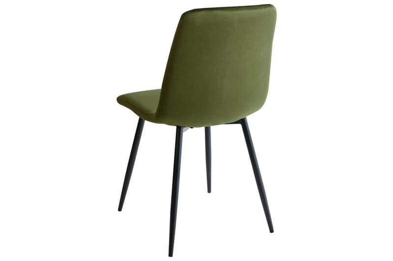 Sett med 4 spisestuestoler Havre - Grønn, Svart, Grønn, svart - Møbler - Stoler & lenestoler - Spisestuestoler & kjøkkenstoler