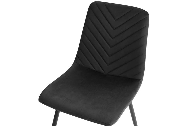 Sett med 4 spisestuestoler Havre - Svart - Møbler - Stoler & lenestoler - Spisestuestoler & kjøkkenstoler