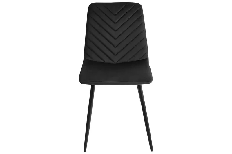 Sett med 4 spisestuestoler Havre - Svart - Møbler - Stoler & lenestoler - Spisestuestoler & kjøkkenstoler