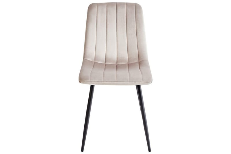 Sett med 4 spisestuestoler Kalispell - Beige, svart - Møbler - Stoler & lenestoler - Spisestuestoler & kjøkkenstoler