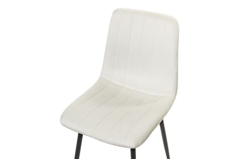 Sett med 4 spisestuestoler Kalispell - Hvit, Svart - Møbler - Stoler & lenestoler - Spisestuestoler & kjøkkenstoler