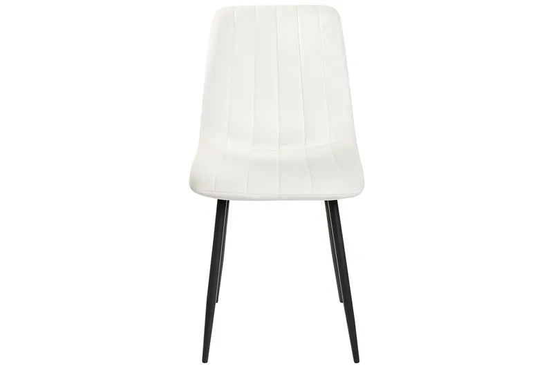 Sett med 4 spisestuestoler Kalispell - Hvit, Svart - Møbler - Stoler & lenestoler - Spisestuestoler & kjøkkenstoler