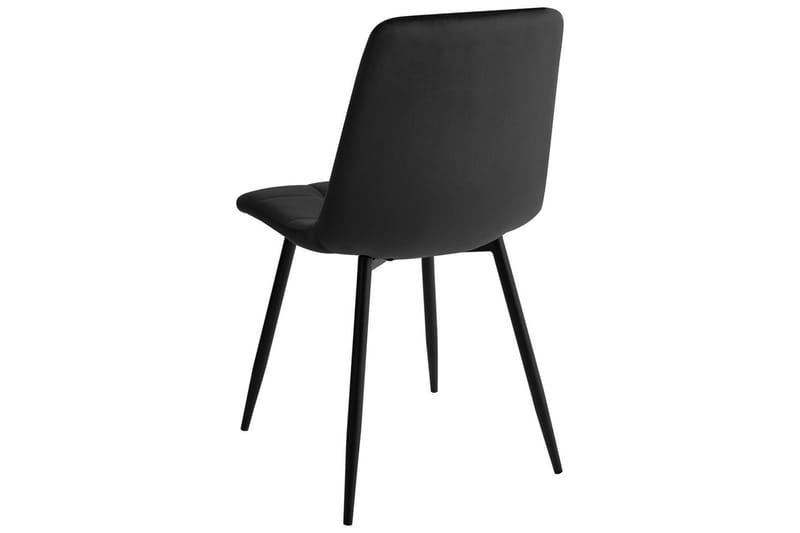 Sett med 4 spisestuestoler Powell - Svart - Møbler - Stoler & lenestoler - Spisestuestoler & kjøkkenstoler