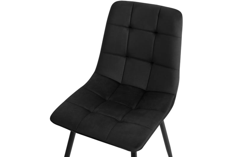 Sett med 4 spisestuestoler Powell - Svart - Møbler - Stoler & lenestoler - Spisestuestoler & kjøkkenstoler