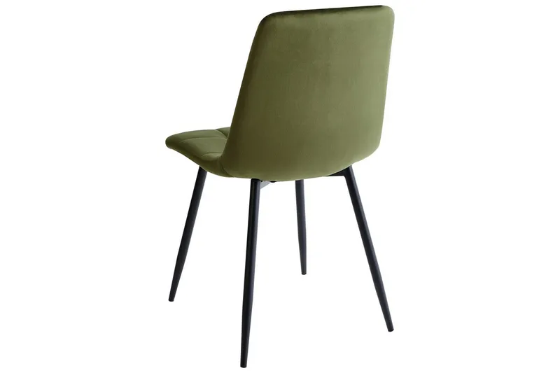 Sett med 4 spisestuestoler Powell - Grønn, Svart, Grønn, svart - Møbler - Stoler & lenestoler - Spisestuestoler & kjøkkenstoler