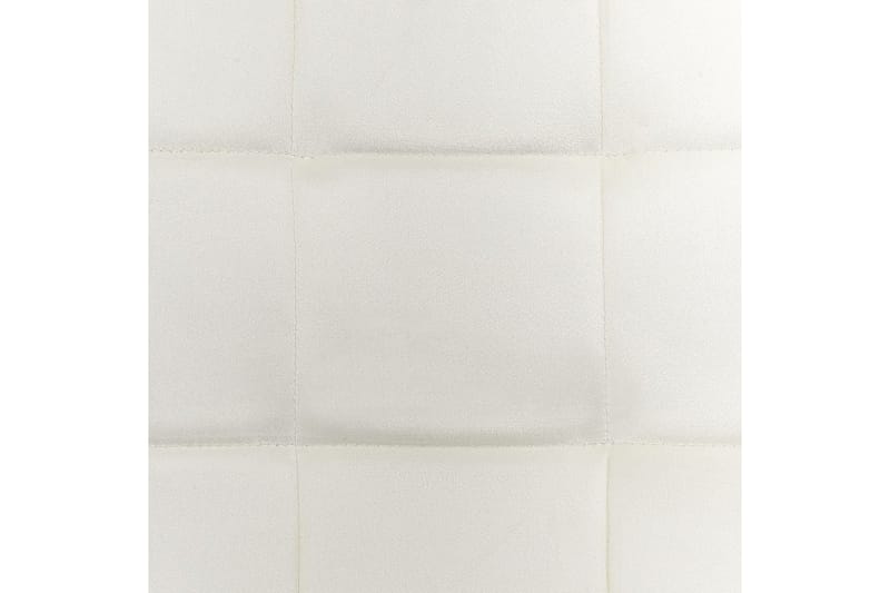 Sett med 4 spisestuestoler Powell - Hvit, Svart - Møbler - Stoler & lenestoler - Spisestuestoler & kjøkkenstoler