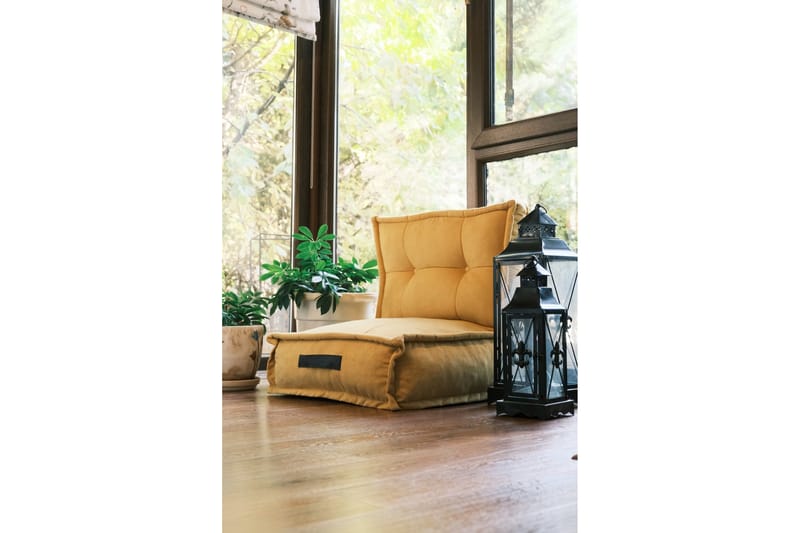 Rambarose Sittepuff 60 cm, Sennep