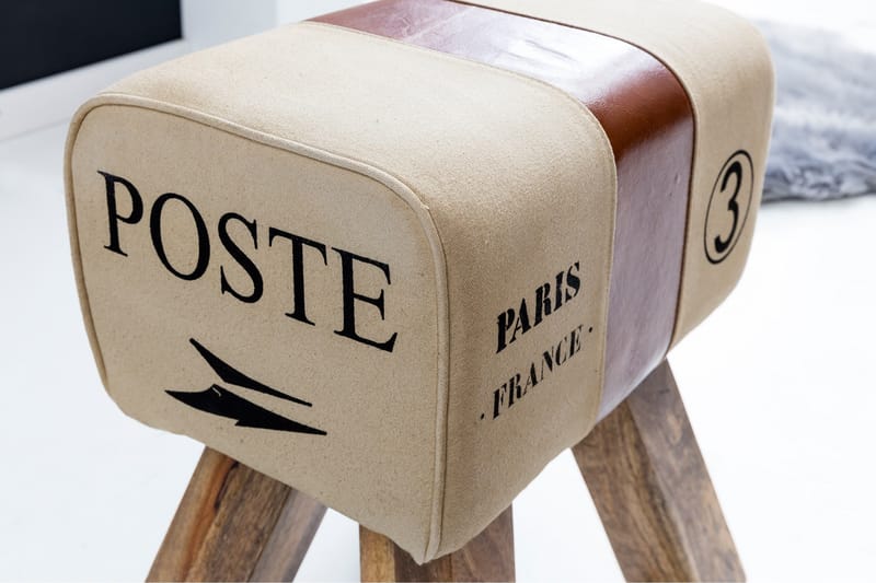 Sittpall Wohnling Beige - Møbler - Stoler & lenestoler - Krakk