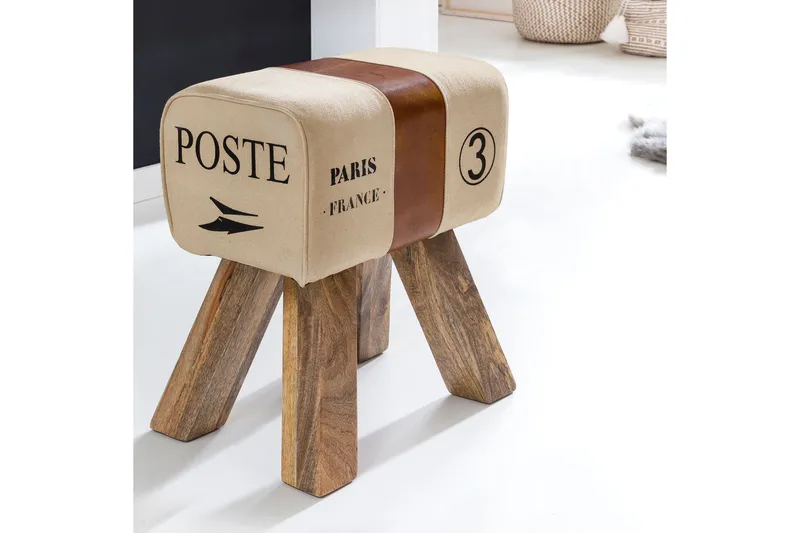 Sittpall Wohnling Beige - Møbler - Stoler & lenestoler - Krakk