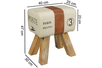 Sittpall Wohnling Beige - Møbler - Stoler & lenestoler - Krakk