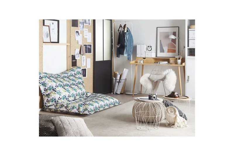 Sittsäck Beliani Fuzzy Beige, brun, 140x180x20 cm Multicolored||White||blue||Green||Grey - Møbler - Stoler & lenestoler - Sittesekk & sakkosekk